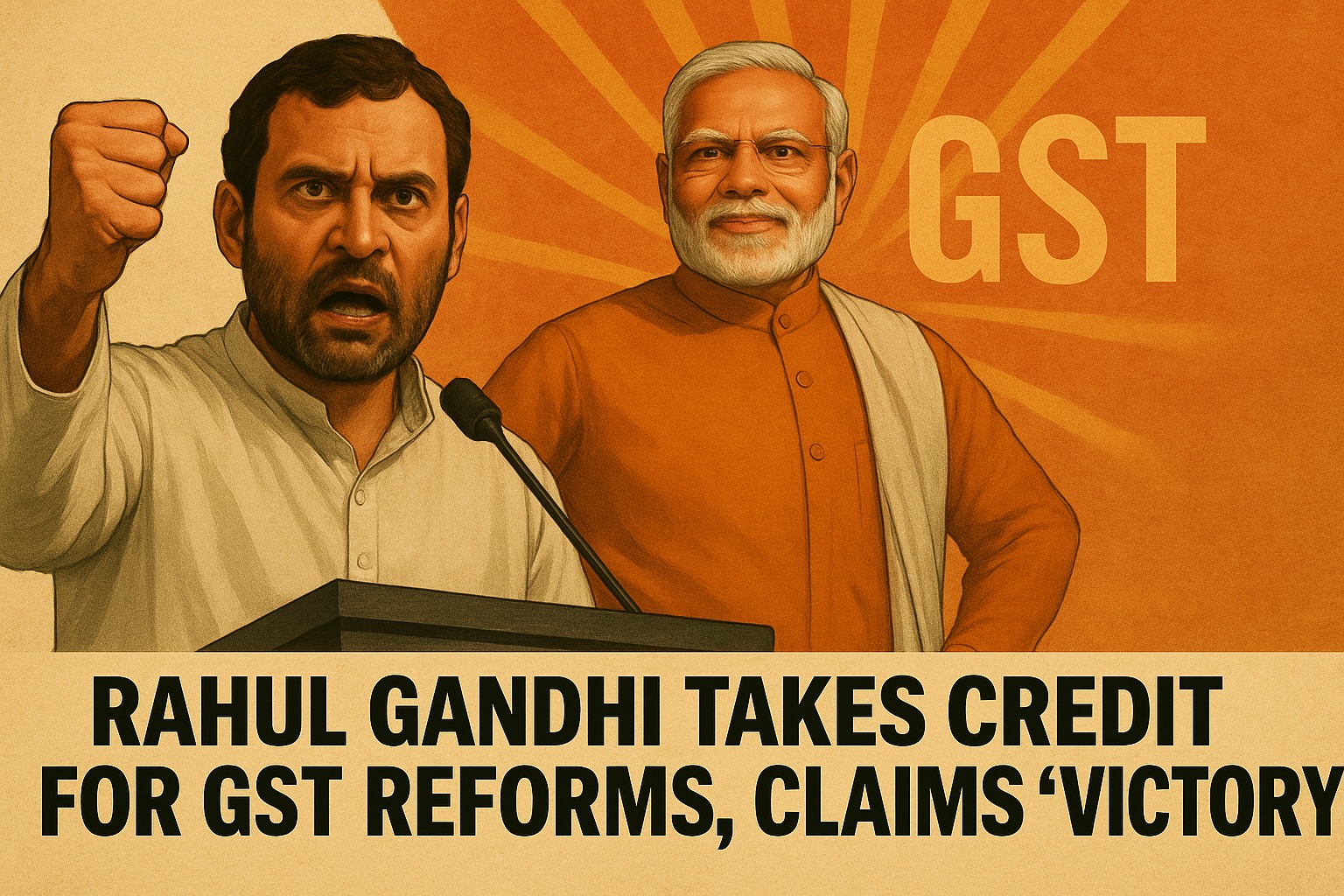 Rahul Gandhi Takes Credit for GST Reforms, Claims ‘Victory’
